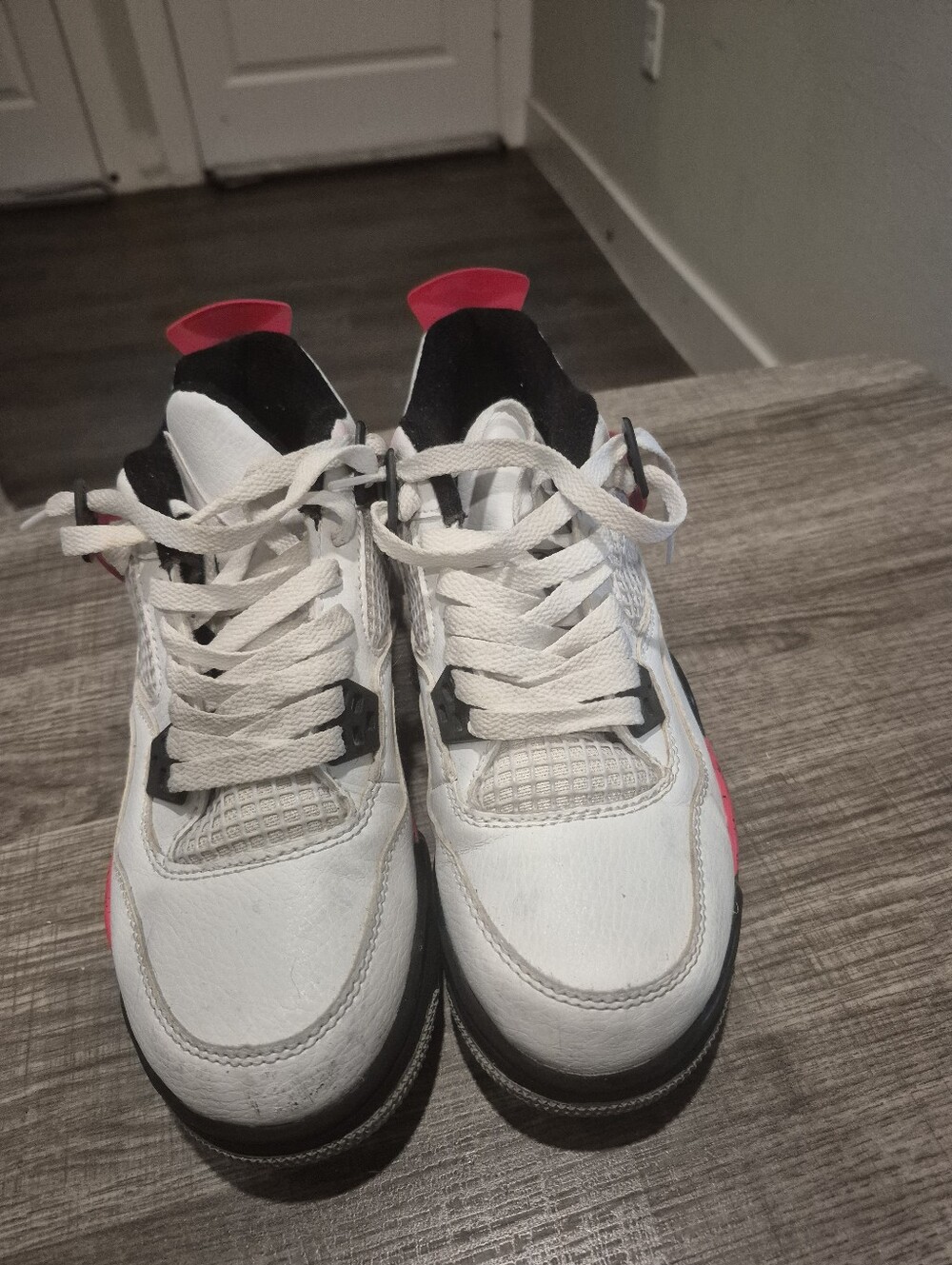 Jordan Air Jordan 4 Retro Red Cement White Black DH6927-161 Size 6.5